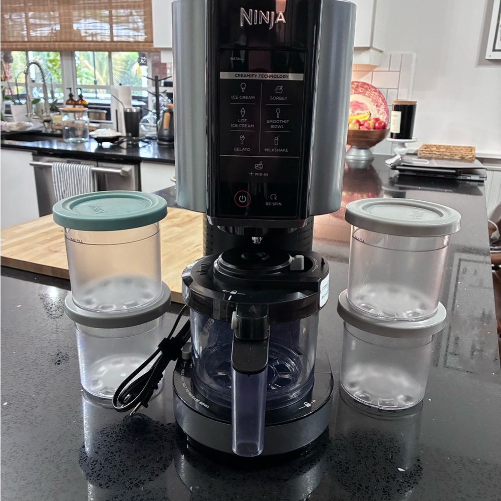 Ninja Black and Gray Ice Cream Maker
